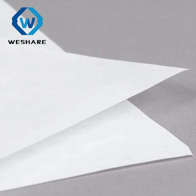 bleached white silicone paper sheets